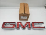 2020-2026 Gmc Sierra/ Yukon Red & Chrome Grille Emblem New Oem 87815663. Fixed Price $80.00.