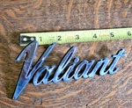 Vintage Oem Chrome Plymouth Valiant Fender Script Emblem 3811435 Mopar. Fixed Price $25.00.