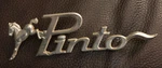 Vintage Script Emblem 71-77 Ford Pinto Fomoco Fender Badge Horse Logo Oem. Fixed Price $20.00.
