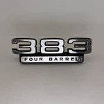 67-71 Original Dodge Plymouth Mopar 383 Four Barrel Front Fender Emblem 2569804. Fixed Price $45.00.