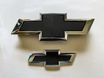 2015-2020 Chevy Tahoe Suburban Chrome Black Bowtie Emblems 84722856 Front & Rear. Fixed Price $57.99.