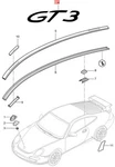 Genuine Porsche 997 GT3 Inscription Rally Black 9965592379070C. Fixed Price $242.47.