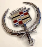 Cadillac Hood Emblem Ornament P/n 3634590 Genuine Gm General Motors Nos Part. Fixed Price $99.00.