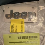 Genuine Oem Mopar 2021-2023 Jeep Hood Nameplate 68377402AC. Fixed Price $75.00.