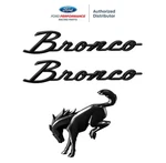 2021-2025 Ford Bronco Oem Gloss Black Script Fender Emblems & Rear Trunk. Fixed Price $89.95.