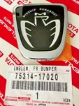 New Oem Toyota MR2 Spyder Midship Runabout Front Emblem Black 75314-17020. Fixed Price $49.95.