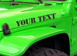 2X Custom Jeep Hood Decals - For Jl Jk Tj Xj Cj. Fixed Price $19.00.