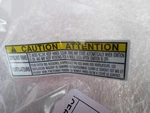 Toyota Oem 14-18 Corolla Labels-fan 167930T020. Fixed Price $18.00.