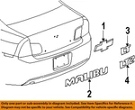 Gm Oem 08-12 Malibu Trunk Lid Exterior Trim-emblem 22774273. Fixed Price $86.15.