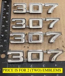 (2) Chevrolet Camaro Nova 307 Circa '69 Fender Emblems 3962947 (6721. Fixed Price $15.00.
