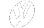 Genuine Volkswagen Emblem 3AE-853-617-FXC. Fixed Price $93.59.