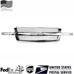Grille Assembly Mesh Insert All Chrome For 2003-2006 Chevy Silverado 1500-3500. Fixed Price $174.67.
