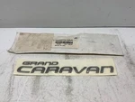 Nos Oem Dodge Chysler Grand Caravan Nameplate 4857312AA. Fixed Price $41.99.