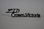 1982-1987 Ford Ltd Crown Victoria Emblem, Chrome Script Name Plate. Fixed Price $14.99.
