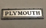 1980S Plymouth Nameplate Fender?/hood?/tailgate? Emblem. Fixed Price $30.00.
