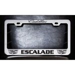 Cadillac Escalade Custom Made Chrome Metal License Plate Frame Screw Caps. Fixed Price $25.99.