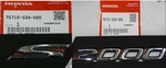 Genuine Honda Fender Side Emblem Set X S2000 75710-S2A-000, 75711-S2A-000. Fixed Price $98.99.