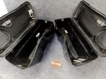 Genuine Oem Harley Davidson 93-13 Touring L/r Metallic Blue Saddlebags W/lids. Fixed Price $145.00.