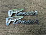 Dodge Pioneer Chrome Body Emblems Badges Dart Logo Two Total. Fixed Price $50.00.