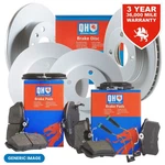 Qh Front Discs Pair & Pads + Rear Fits Chevrolet. Fixed Price $193.58.
