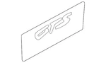 Genuine Porsche Nameplate 9Y0-853-155. Fixed Price $83.96.