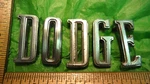 AQ13 Dodge Hood Nose Letter Emblems Vintage 1970-74 #2579655 Challenger. Fixed Price $59.99.