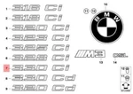 Bmw E46 Trunk Lid Chrome 330CI Emblem Badge Logo Sign 51147000499. Fixed Price $72.26.