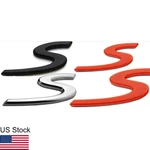 1X Red/silver/black Letter Badge Trunk Emblem Abs. Fixed Price $13.60.