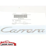 Porsche Carrera Emblem Insignia Logo Script Chrome Oem 991-559-237-01. Fixed Price $67.95.
