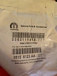 Genuine Mopar Nameplate 5156123AA. Fixed Price $40.00.