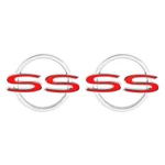 Oer 3851724 "ss" Chrome Quarter Panel Emblems. Fixed Price $78.70.