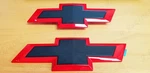 Gloss Red Black Front & Tailgate Bowtie Emblem For 2016 - 2018 Gm Silverado 1500. Fixed Price $59.73.