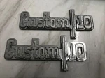 1973 1974 Chevrolet CUSTOM/10 Pickup Truck Fender Emblem Oem 6273123 (2-C10). Fixed Price $22.00.