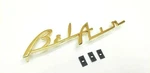 Chevrolet Dash Speaker Grille Emblem Script Gold 1955 1956 Belair. Fixed Price $15.75.
