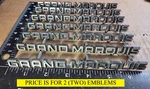(2) Mercury Grand Marquis Circa '89 Sail Panel Roof Emblems E8MB 54291 B6 5988. Fixed Price $25.00.