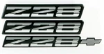 82-92 Camaro Rocker Bumper Emblem Set Z28EMBTRICOLORSILVER. Fixed Price $49.95.