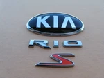 18 19 20 21 22 23 Kia Rio Sedan Rear Emblem Logo Badge Sign Symbol Used A47761. Fixed Price $50.00.