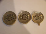 1974 - 1979 Chrysler Cordoba Emblems (3) Oem #3811467 3811468 75 1976 1977 1978. Fixed Price $50.03.