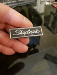 1975 76 77 Buick Skylark Dash Emblem Name Plate..gm #1249534.... Fixed Price $18.99.