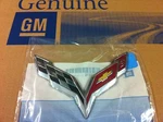 2014-2019 C7 Corvette Stingray Front Bumper Crossflag Emblem New Gm. Fixed Price $77.95.