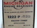 1-MAIN Bearing Set +020 Over 144 Ci, 170 200 196O-1965 Ford Falcon/comet. Fixed Price $40.00.