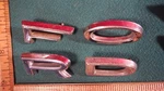 CD87 Ford Hood Nose Letter Emblems Vintage 1964 #C4AB16606 A-d Galaxie 500. Fixed Price $29.99.