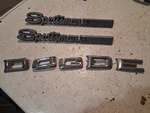 1971 - 1977 Dodge Sportsman Motorhome Rv Van Badges. Fixed Price $35.00.