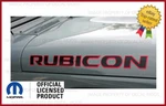 2007 - 2018 Jeep Rubicon Hood Vinyl Decals Graphics Stickers Jk Black Red FJ5T1. Fixed Price $32.96.