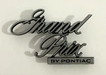 Vintage 1970S Grand Prix By Pontiac Script Emblem 9622475. Fixed Price $24.99.