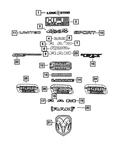 Genuine Mopar Hood Bezel Right 68276338AC. Fixed Price $102.95.