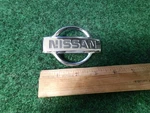 Nissan 937Z Chrome Emblem Logo Badge Symbol Used Oem 4S3. Fixed Price $24.99.