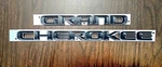 2017-2022 Jeep Grand Cherokee Chrome Front Door Nameplate Emblem Set. Fixed Price $42.00.