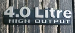 1991-1996 Jeep Cherokee 4.0 Litre High Output Emblem-badge Oem. Fixed Price $30.00.
