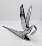 Antique Vintage Packard Swan Hood Ornament Complete. Fixed Price $425.00.